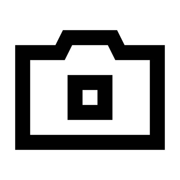 Значок Камеры Подходит Дизайна Пользовательского Интерфейса Сайта — стоковый вектор