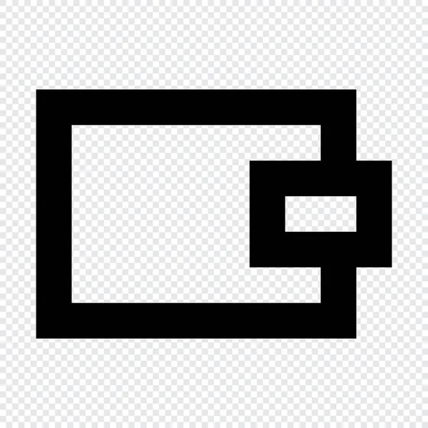 Ikona Portfela Nadaje Się Projektowania Interfejsów Użytkownika Strony Internetowej — Wektor stockowy