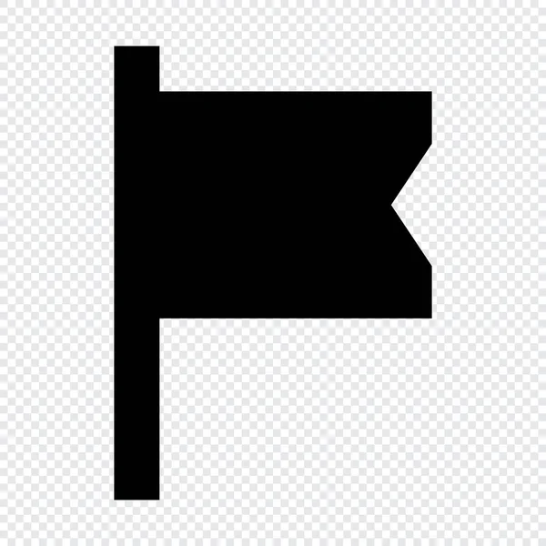 Icono Ondeando Bandera Adecuado Para Diseño Interfaz Usuario Web — Vector de stock