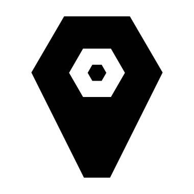 Konum simgesi. Web sitesi UI tasarımı için uygun