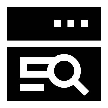 Arama simgesi. İnternet teknolojisi kavramı. Satır biçiminde simge