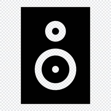 Woofer ikonu. İnternet teknolojisi kavramı. Satır biçiminde simge