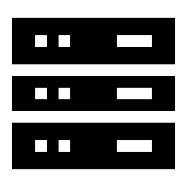 Server Symbol Internet Technologie Konzept Stilvolle Ikone — Stockvektor