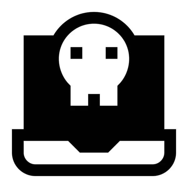Hacka Ikonen Koncept För Internetteknik Ikon Linje Stil — Stock vektor