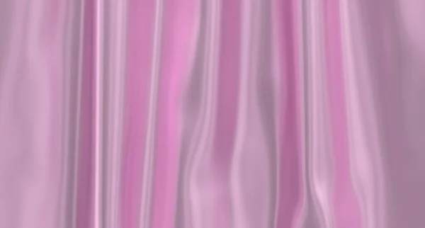 3D render folds of pink silk in full screen. Pink fabric background. Luxury pink cloth background. Close up of rippled silk fabric. 3D rendering