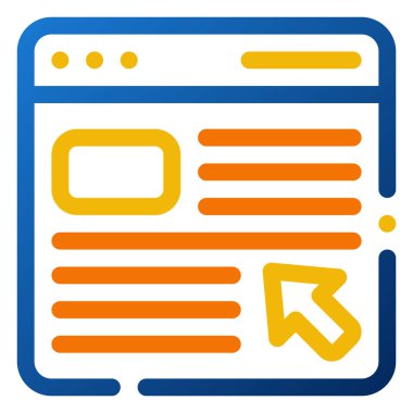 Reklam Simgesi. Dijital pazarlama konsepti. Taslak renk simgesi