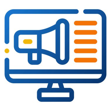 Dijital Pazarlama Simgesi. Dijital pazarlama konsepti. Taslak renk simgesi