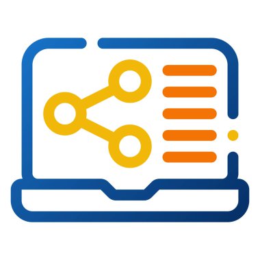 Simgeyi paylaş. Dijital pazarlama konsepti. Taslak renk simgesi