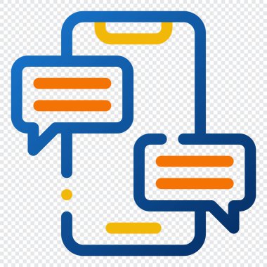 Mesaj Simgesi. Dijital pazarlama konsepti. Taslak renk simgesi