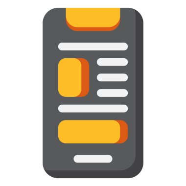 Mobil Simge. Dijital pazarlama konsepti. Düz simge