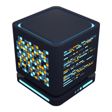 3 boyutlu sunucu simgesi. Bilgisayar sunucusu 3d resim simgesi. Bulut hesaplama. 3d resimleme