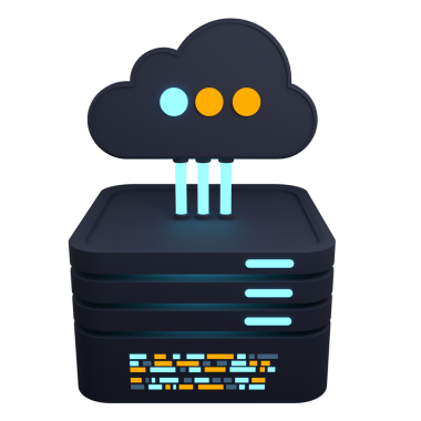 Bulut hesaplama teknolojisi. Sunuculu bulut veri merkezi. Bulut servisi 3 boyutlu görüntüleme. Ağ ve veritabanı. Bulut deposu. 3d resimleme