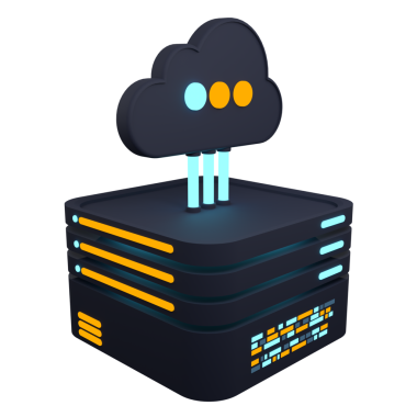 Bulut hesaplama teknolojisi. Sunuculu bulut veri merkezi. Bulut servisi 3 boyutlu görüntüleme. Ağ ve veritabanı. Bulut deposu. 3d resimleme