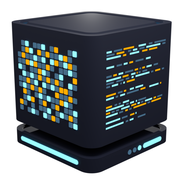 3 boyutlu sunucu simgesi. Bilgisayar sunucusu 3d resim simgesi. Bulut hesaplama. 3d resimleme