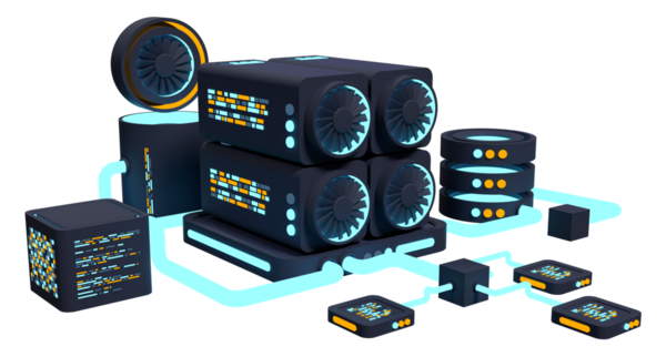 Üç boyutlu zincir konsepti. 3 boyutlu şifreleme. Dijital para biriminin oluşturulması platformu. Büyük veri teknolojisi. 3 Boyutlu resimleme