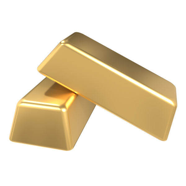 Altın külçeleri. Üç boyutlu gerçekçi altın külçesi. Finansal konsept. 3B görüntüleme