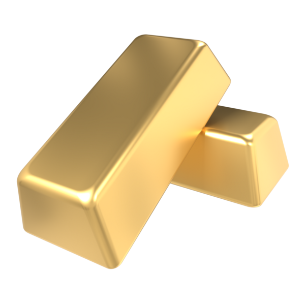 Altın külçeleri. Üç boyutlu gerçekçi altın külçesi. Finansal konsept. 3B görüntüleme