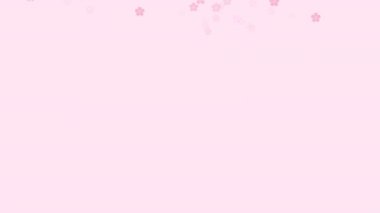Düşen Sakura çiçekleri animasyonu. Havada uçuşan pembe sakura çiçekleri. Sakura çiçekleri. Sakura çiçeği arkaplanı. Çiçekli bahar arkaplanı. Hareket grafiği