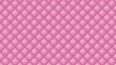 Döşeme örtülü arka plan animasyonu. Pembe deri desenli kanepe. 4K kusursuz döngü canlandırması