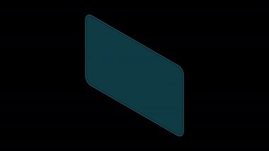 Büyüyen iş konseptiyle dijital bar çizelgesi. Animasyon fütüristik grafiği. Dijital bar çizelgesi. 4K video izometrik tarzda canlandırıldı. Alfa kanalı ile şeffaf arkaplan