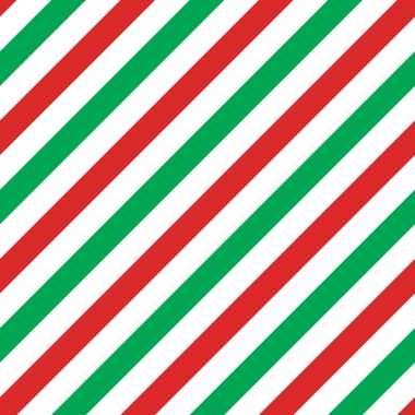 Şeker kamışı geçmişi. Çapraz çizgili, pürüzsüz desen. Naneli ambalaj dokusu. Kırmızı baston şeker çizgileri. Vektör illüstrasyonu