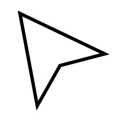 Bilgisayar faresi imleç okuna tıklıyor. Fare imleç oku. İmleç simgesi