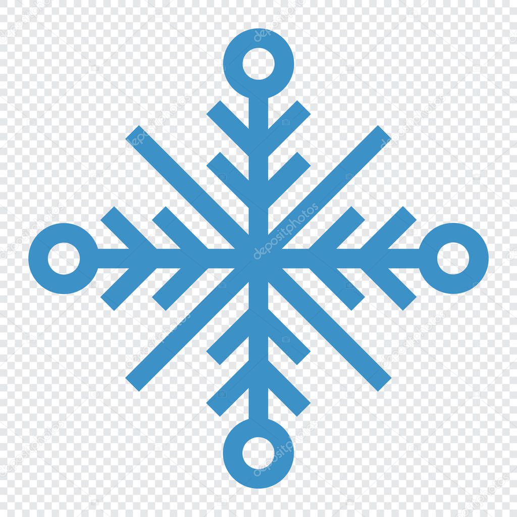 Snowflake icon. Snowflake symbol. Snow icon. Snowflakes ice crystal isolated. Vector illustration