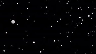 Düşen kar taneleri animasyonu canlandırır. Havada uçuşan beyaz kar taneleri. Kar taneleri. Kar zemini. Kış kış animasyonu. Hareket grafiği. Alfa kanalı ile şeffaf arkaplan