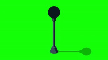 Lamba sütun animasyonu. Isome sokak lambası. Park lambası gibi bir şey. Isome açık hava ışıklandırması