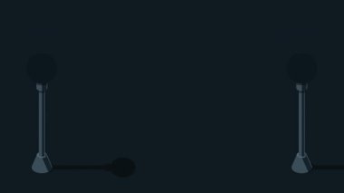 Lamba sütun animasyonu. Isome sokak lambası. Park lambası gibi bir şey. Isome açık hava ışıklandırması