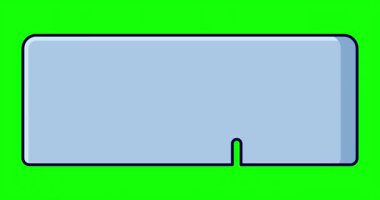 RAM hafıza animasyonu. Bilgisayar RAM animasyonu. Rastgele erişim hafızası. Düz çizgi film tarzı. 4K canlandırması