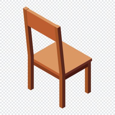 İzometrik sandalye. Tahta sandalye. Isome yemek odası mobilyaları. Isometric mobilya
