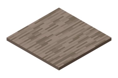 Isometric ahşap zemin. Isometric ahşap zemin. Vektör illüstrasyonu