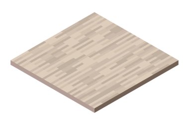 Isometric ahşap zemin. Isometric ahşap zemin. Vektör illüstrasyonu