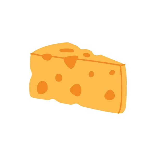 아이콘이야 치즈는 실루엣을 만든다 일러스트 배경에 고립됨 — 스톡 벡터