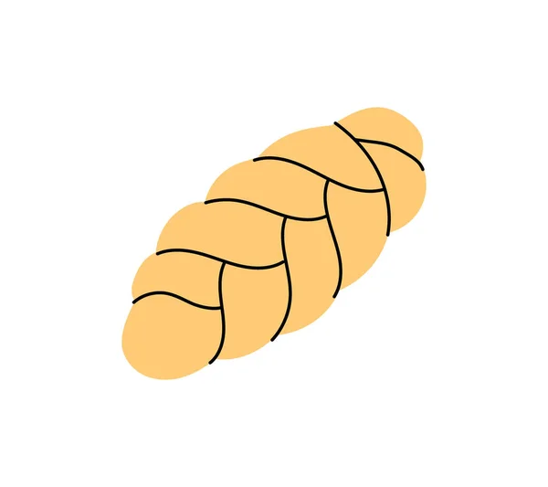 Roti Cincang Ikon Challah Kue Pastri Produk Siluet Vektor Ilustrasi - Stok Vektor