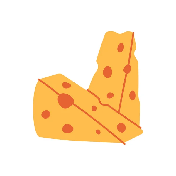 아이콘이야 치즈는 실루엣을 만든다 일러스트 배경에 고립됨 — 스톡 벡터