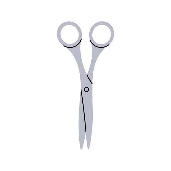 Hairdresser Scissors Icon Barber Shop Hairdresser Tools Silhouette Vector Illustration — Stock Vector