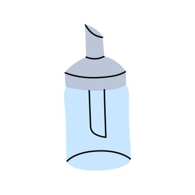 Tek porsiyon şeker kasesi ikonu. Mutfak aletleri silueti. Vektör çizimi. Beyaz arkaplanda izole