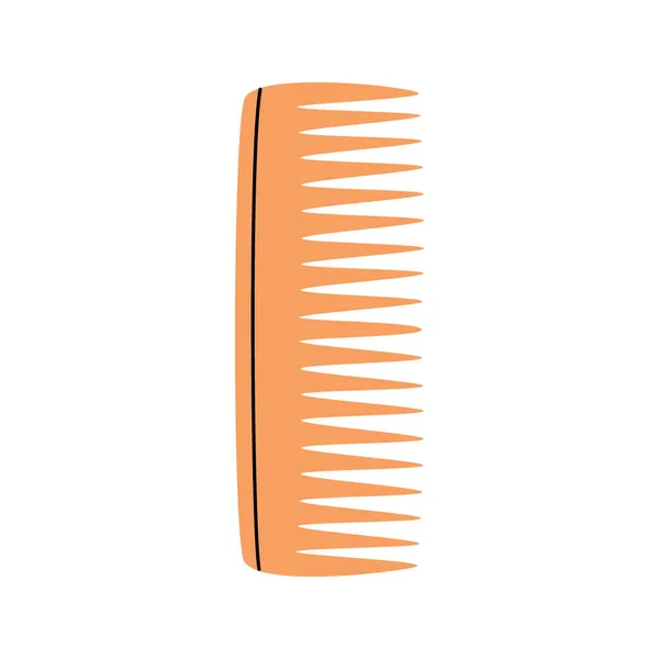 Ícone Pente Cabelo Barbearia Ferramentas Cabeleireiro Silhueta Ilustração Vetorial Isolado — Vetor de Stock