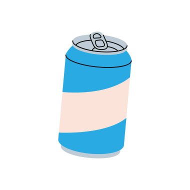 Bira kutusu. Bira barı ürünü. Bira imalatı, fabrika üretimi. Vektör çizimi. Beyaz arkaplanda izole.