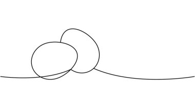 Çiğ yumurtalar aralıksız bir çizim. Organik tarım ürünü. Vektör çizimi. Beyaz arkaplanda izole