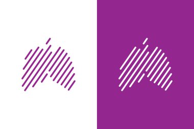 İnsan ciğerlerinin logo kombinasyonu. Tıbbi organ logoti tasarım şablonu. Beyaz arkaplanda izole.