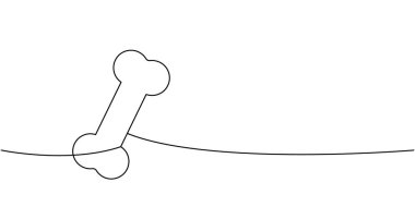 Kemik bir çizgi sürekli çizim. İnsan iç organı sürekli tek bir çizgiden oluşuyor. Beyaz arkaplanda izole.