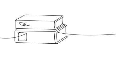 Minimalist outline of two stacked books with a leaf icon and a blank label. Clean design symbolizing nature, eco-reading, and peaceful literature moments.