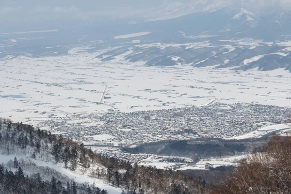 Paisaje Furano Hokkaido Invierno —  Fotos de Stock