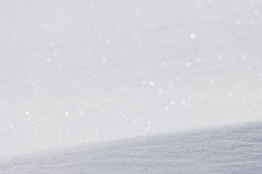 Parlak bulanık bokeh beyaz kar arkaplanı