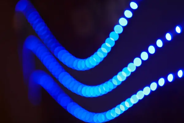 Mavi bokeh soyut arkaplan.