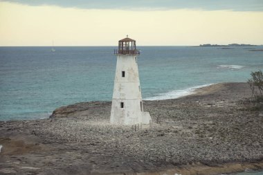 nassau, Bahamalar Karayip Denizi deniz feneri görünümünü