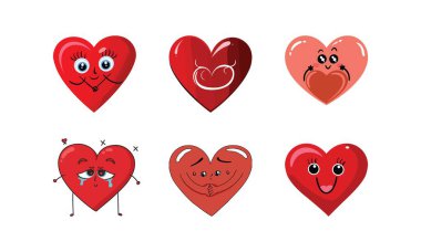 kalp aşkı kırmızı gül ilişkisi ikon vektör logo tasarımı kavramı